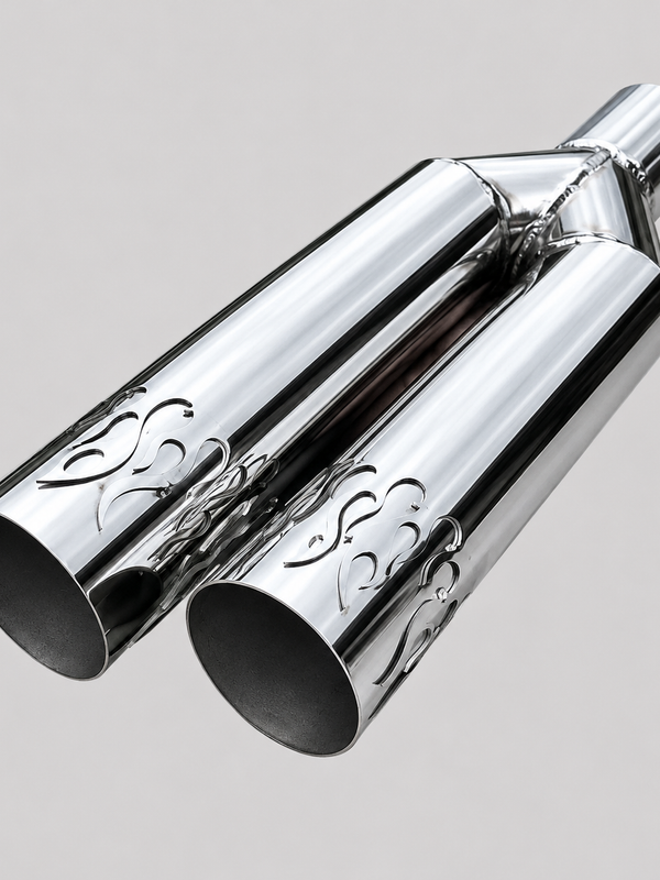 Dual Pipe Flame Exhaust Tip V2